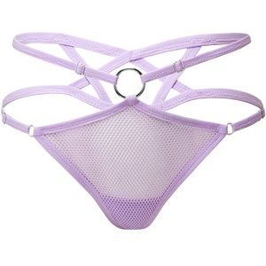 POSSESS ME FISHNET PANTY [LILAC] large